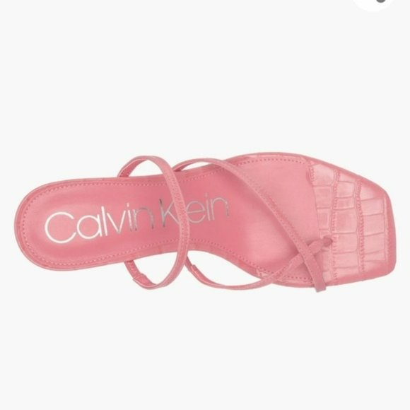 Calvin Klein Becca Strappy Slide Sandals Pink -8.5 - Picture 5 of 10